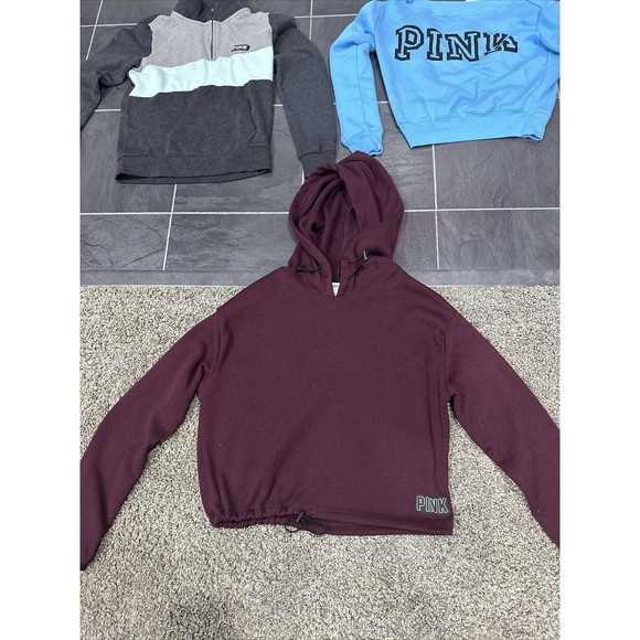 Lot of 3 Pink By Victoria’s Secret Sweatshirt/Sweaters Women’s XS Extra Small - Picture 3 of 16